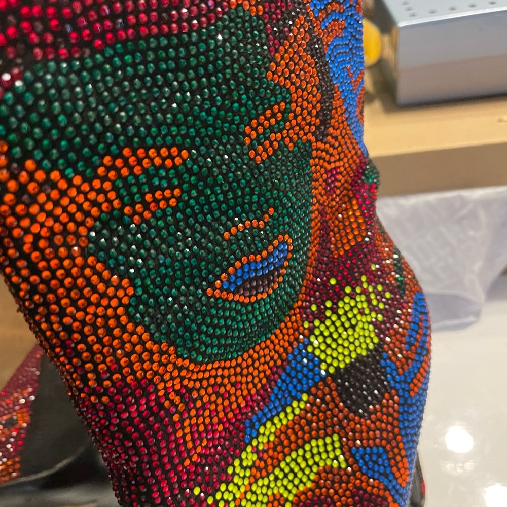 Colorful Rhinestone Boots - Picture 4 of 8
